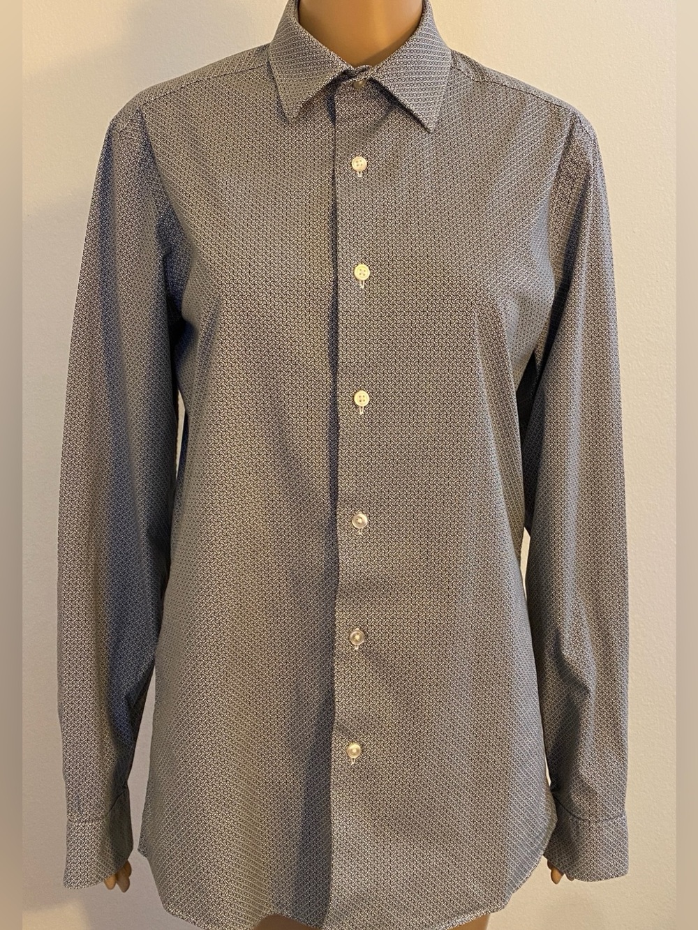 Mens Apt 9 Premier Flex Slim Fit Long Sleeve 15 1/2 / 34/35 Dress Shirt